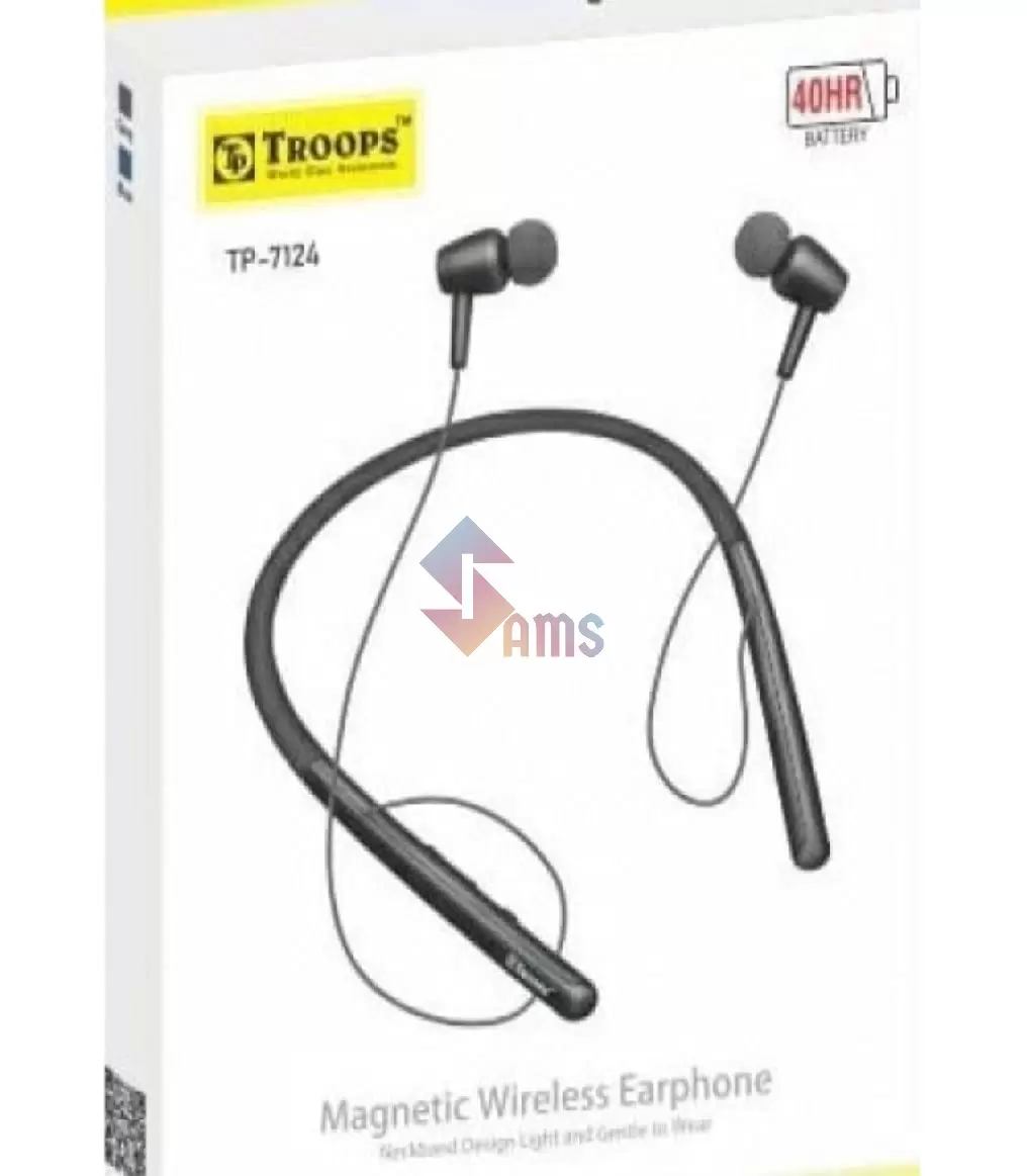 TP Troops Magnetic Wireless Earphone Neckband Headphone TP 7124